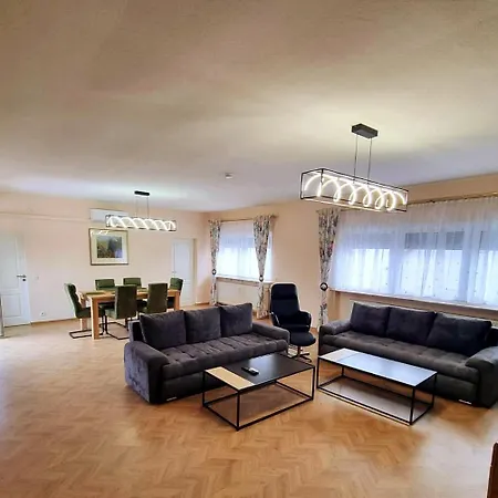 Over River Near Frankfurt-130 Qm-4 Rooms- 6 Beds-parking-air Conditioner Apartmán