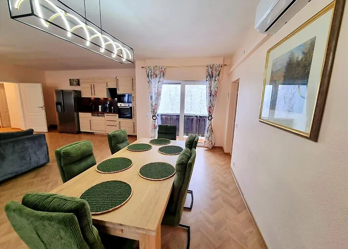 Over River Near Frankfurt- 4 Rooms- 6 Beds- Free Parking- Ac